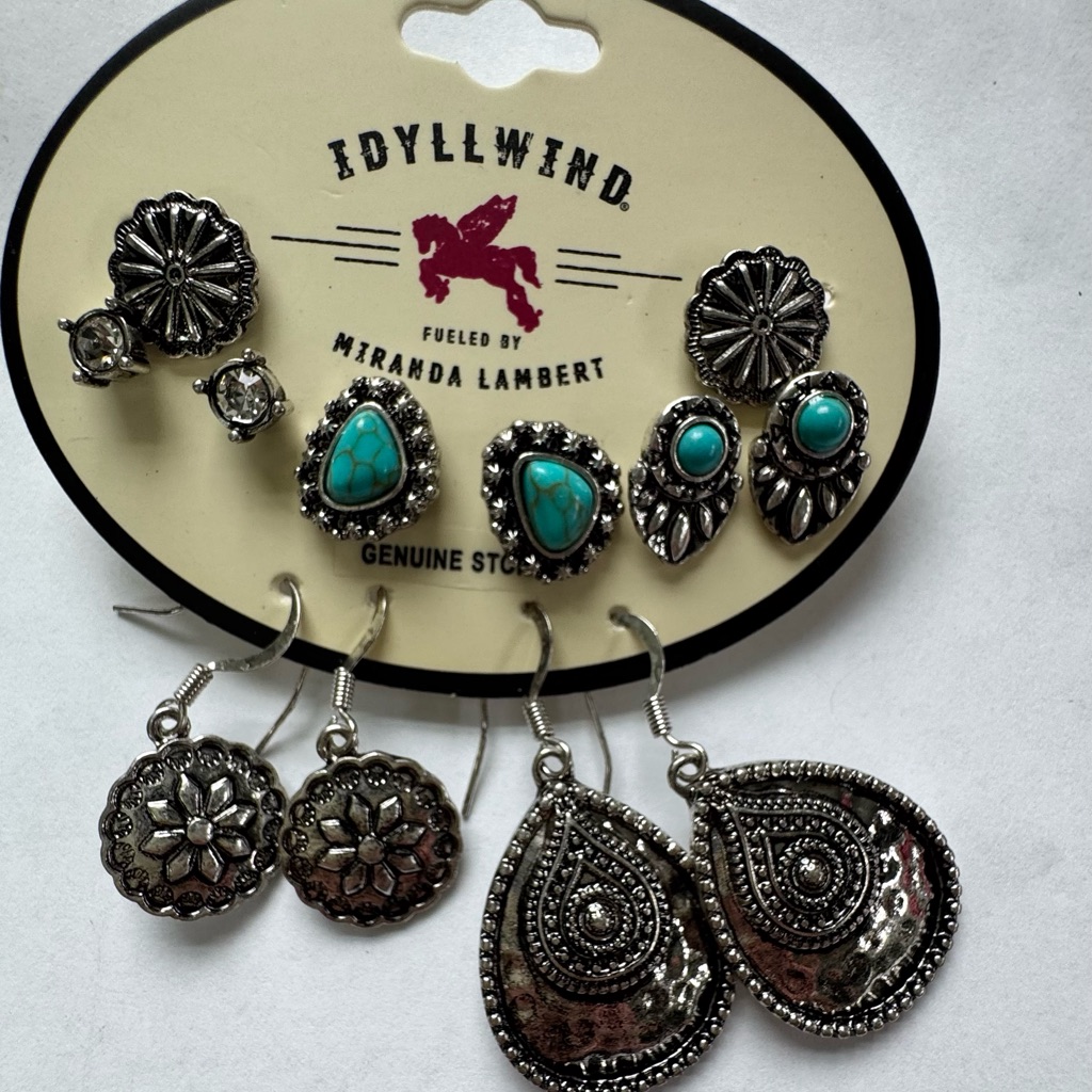 Idyllwind Silver And Blue Southwestern Earrings